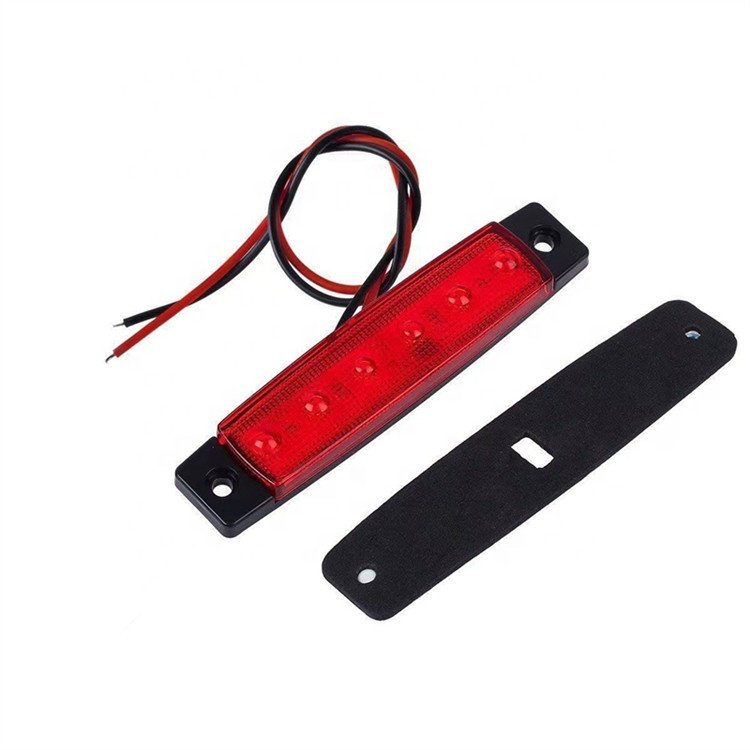 12V 24V 6 SMD LED Auto Car Bus Truck Lorry Side Marker Indicator Lamp Amber Red Blue Green White Truck Clearance Lights
