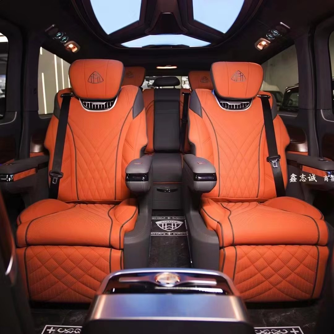 Luxury VIP Sofa Seat For Alphard Sprinter Vito RV Motorhome Bus Van Made Of PU Leather And PVC Material