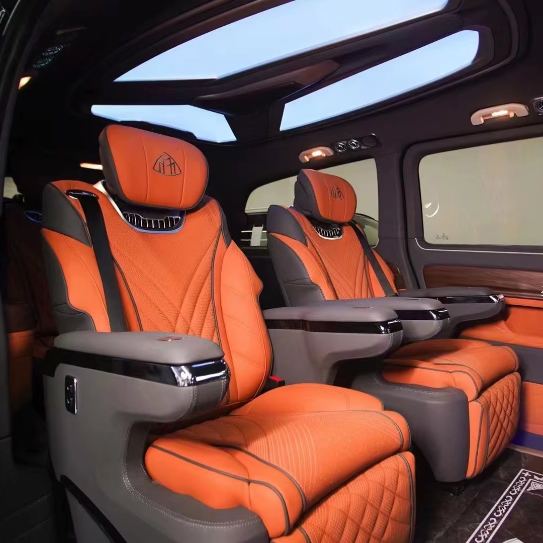 Luxury VIP Sofa Seat For Alphard Sprinter Vito RV Motorhome Bus Van Made Of PU Leather And PVC Material