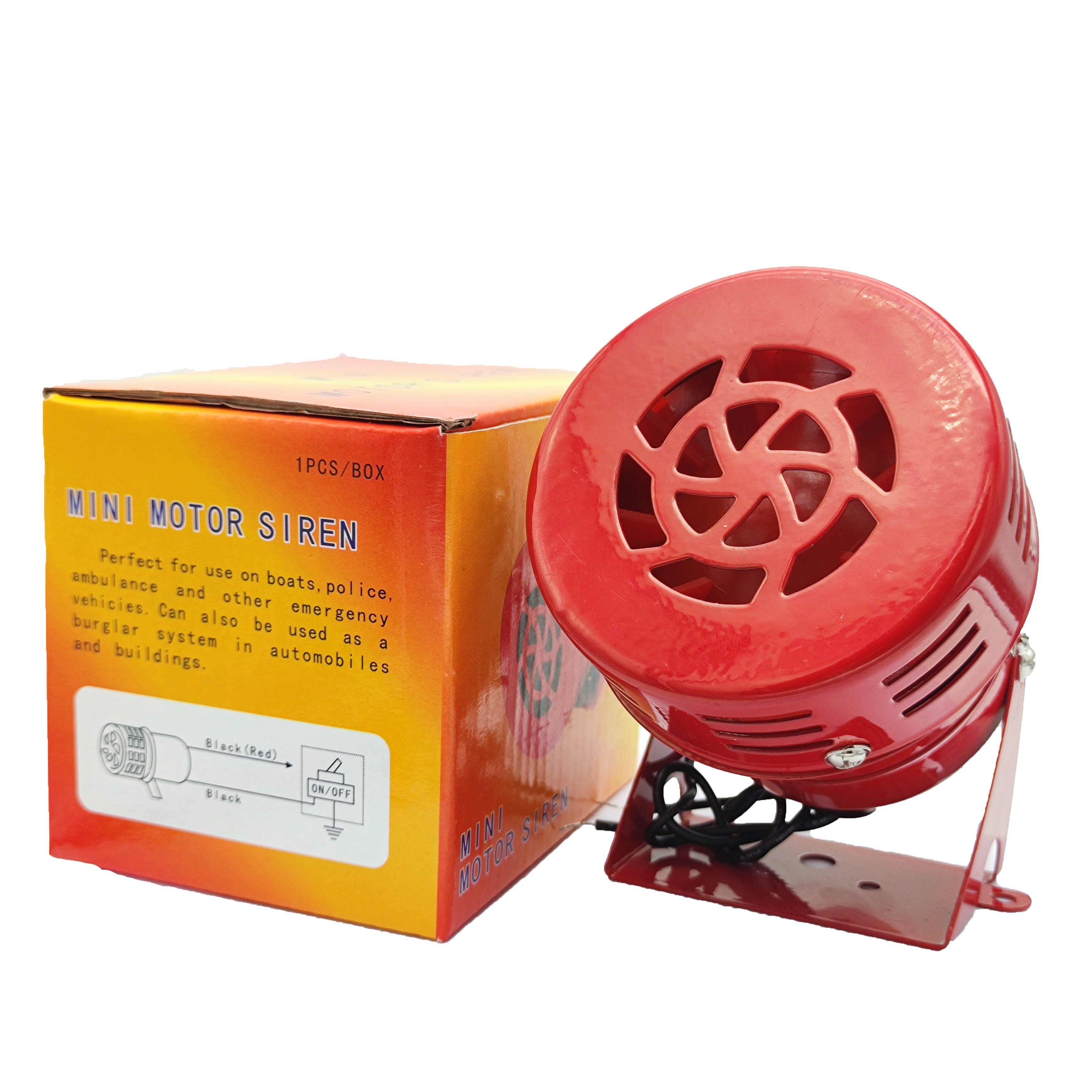 Led Warning Light MS-190 Red Iron Mini Buzzer Motor Alarm Siren