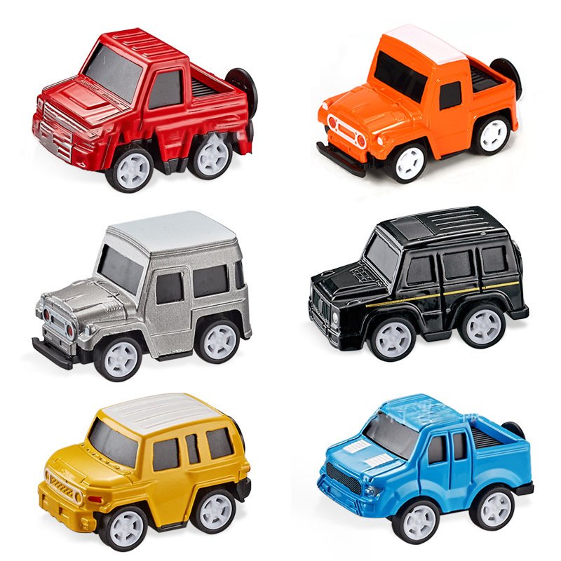IN STOCK 24 Styles 1:64 Cheap Cute Mini Bus Police Car Taxi Ambulance Fire Truck Pullback Small Alloy Metal Car Diecast Car