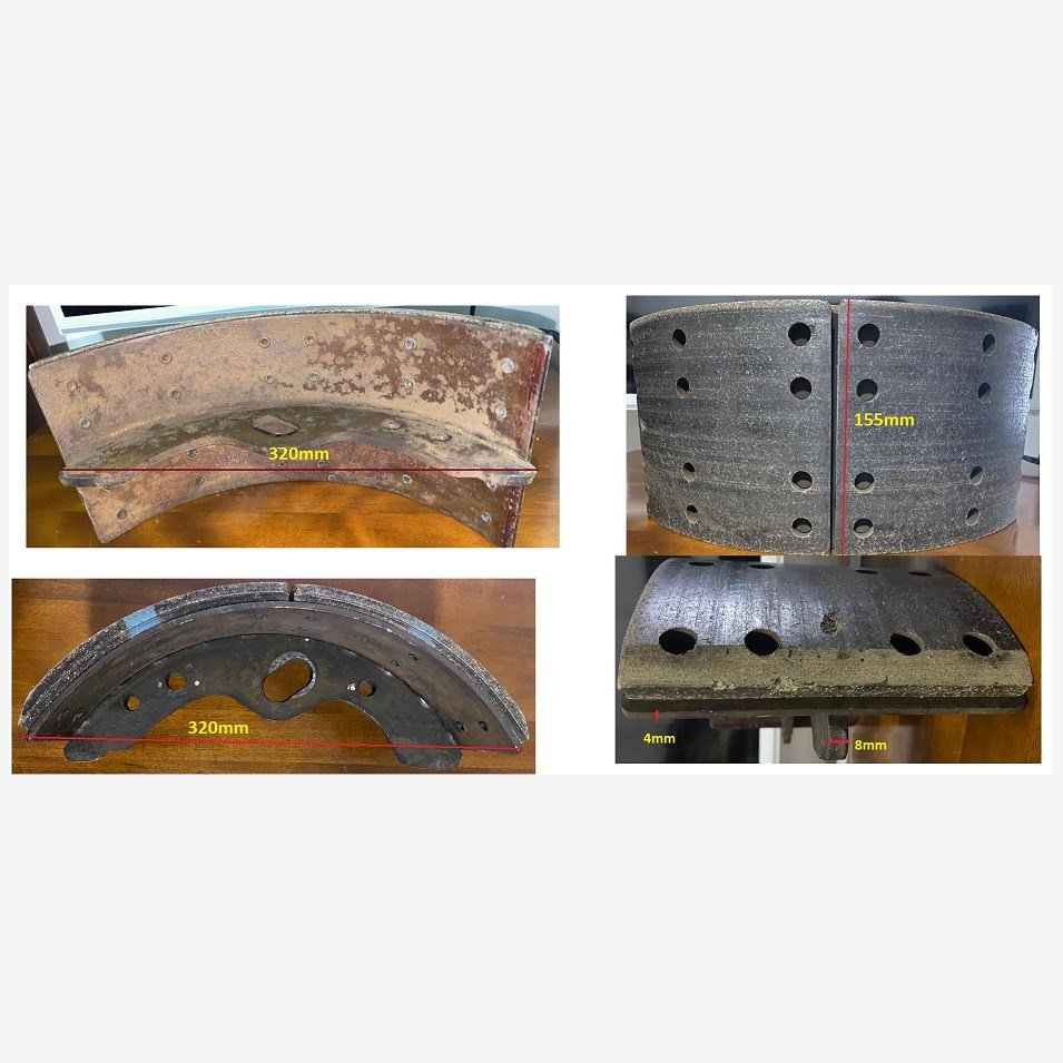 MC895958 Front Brake Shoe with Lining for MITSUBISHI FUSO FK NISSAN UD 2600 Diesel Turbo