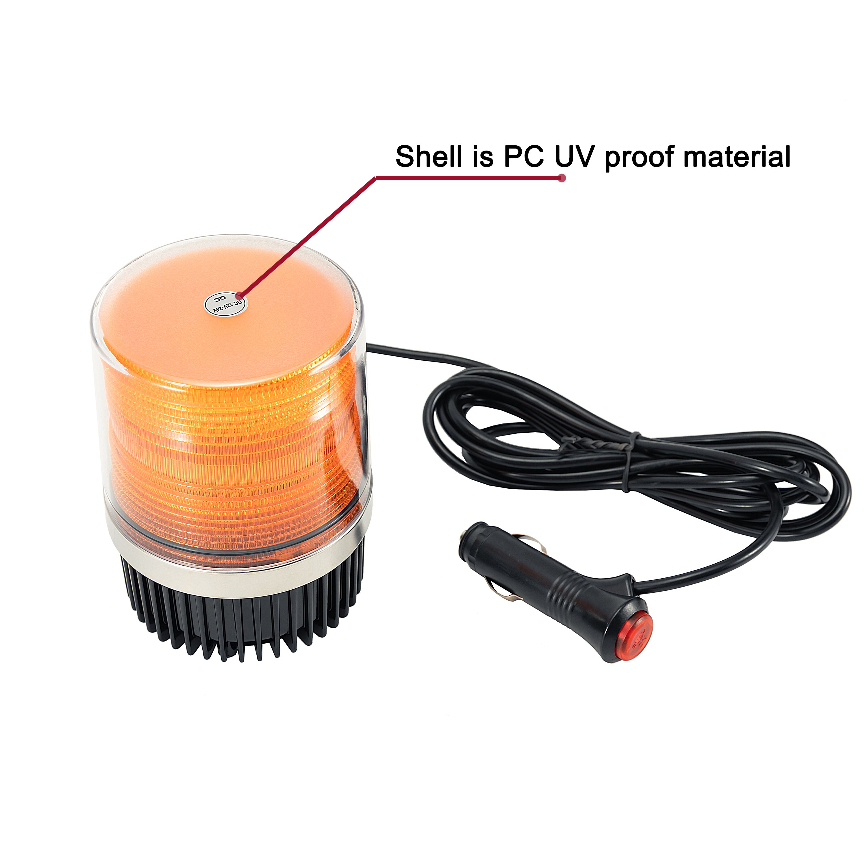 Yellow Amber 12V/24V Vehicle Car LED Strobe Warning Light Flashing Lights Led Emergency Lights Beacon