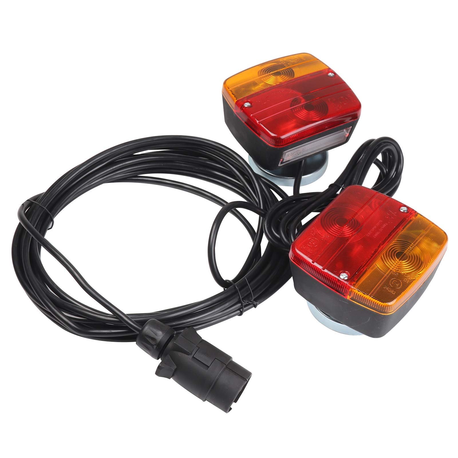 12V Magnetic Towing Lamps Board Truck Trailer Tail Rear Light Cable Kit
