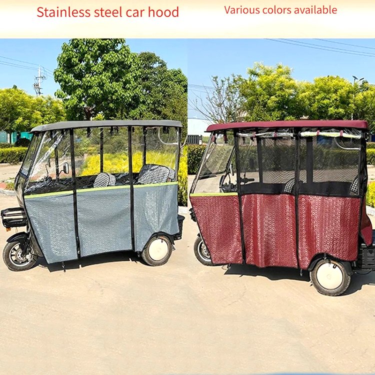 Awning Electric Three-wheel Car Shed Awning Leisure Small Bus Thick Rain Shading Transparent Cover