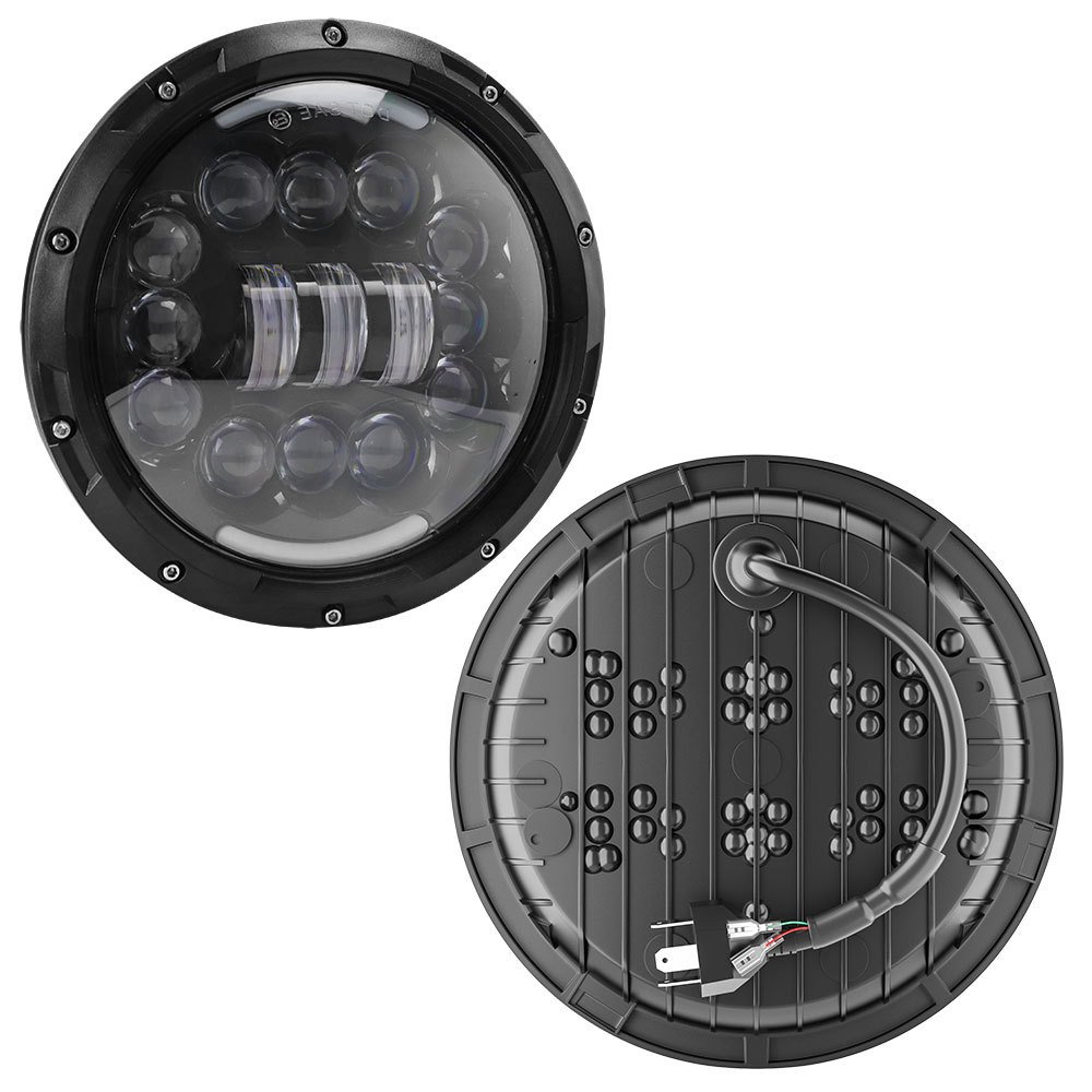 7inch 60W 4 Light Modes Led Spotlight Fog Driving Lamp Angel Eye Motorcycle Headlight for Truck Wrangler Accesorios Para Motos