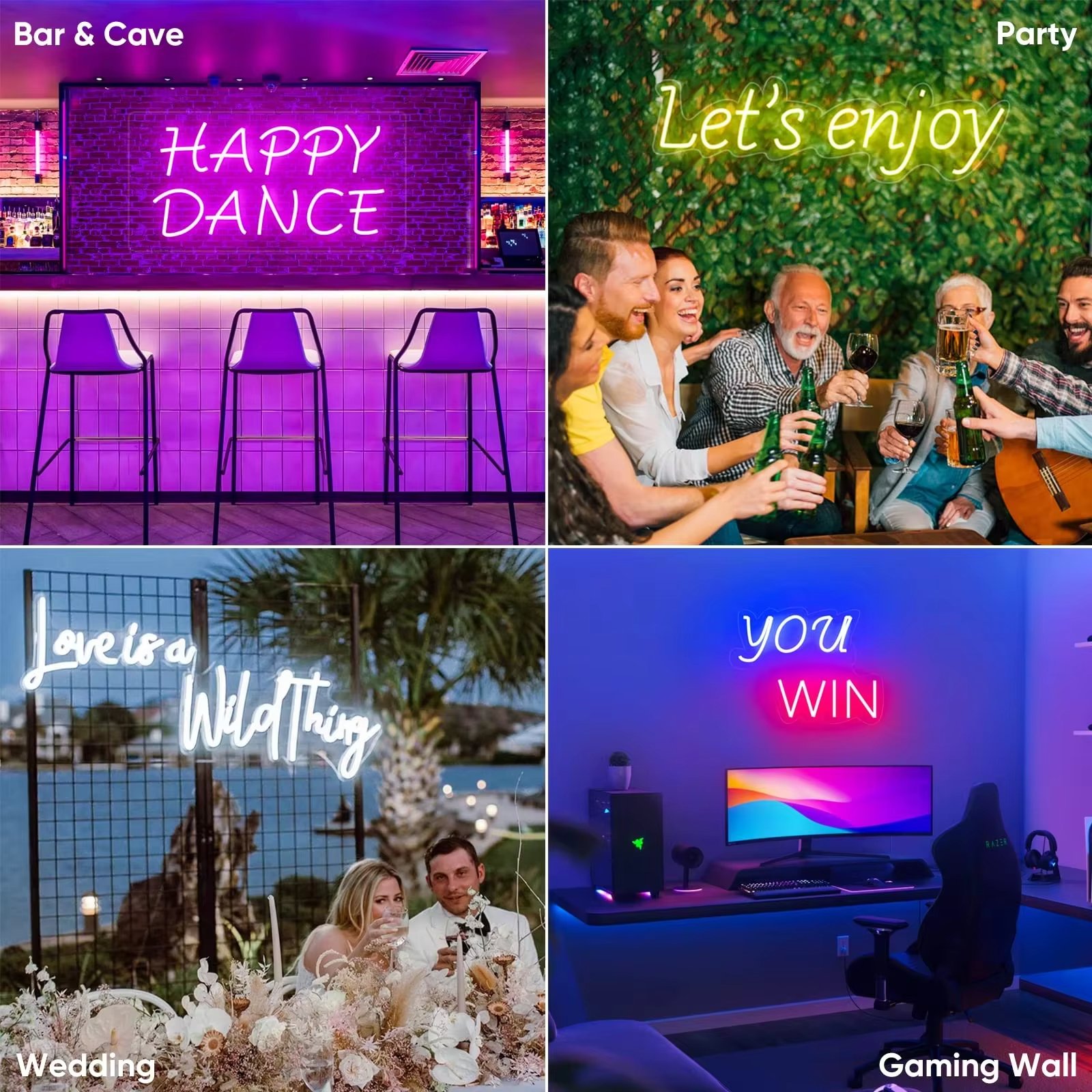 Custom Neon Signs Personalized Neon Signs Customizable for Bedroom Bar Shop Neon Name Sign Wedding Birthday Party