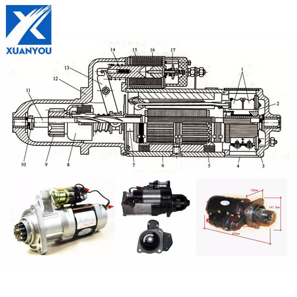 Prestolite Auto Starter 24V for Cummins diesel Engine Parts M105R3038SE