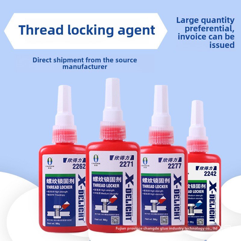 Xin Deli Anaerobic Acrylic Adhesive 2277 High Temperature Resistant High Strength Removable car bus Thread Locking Adhesive