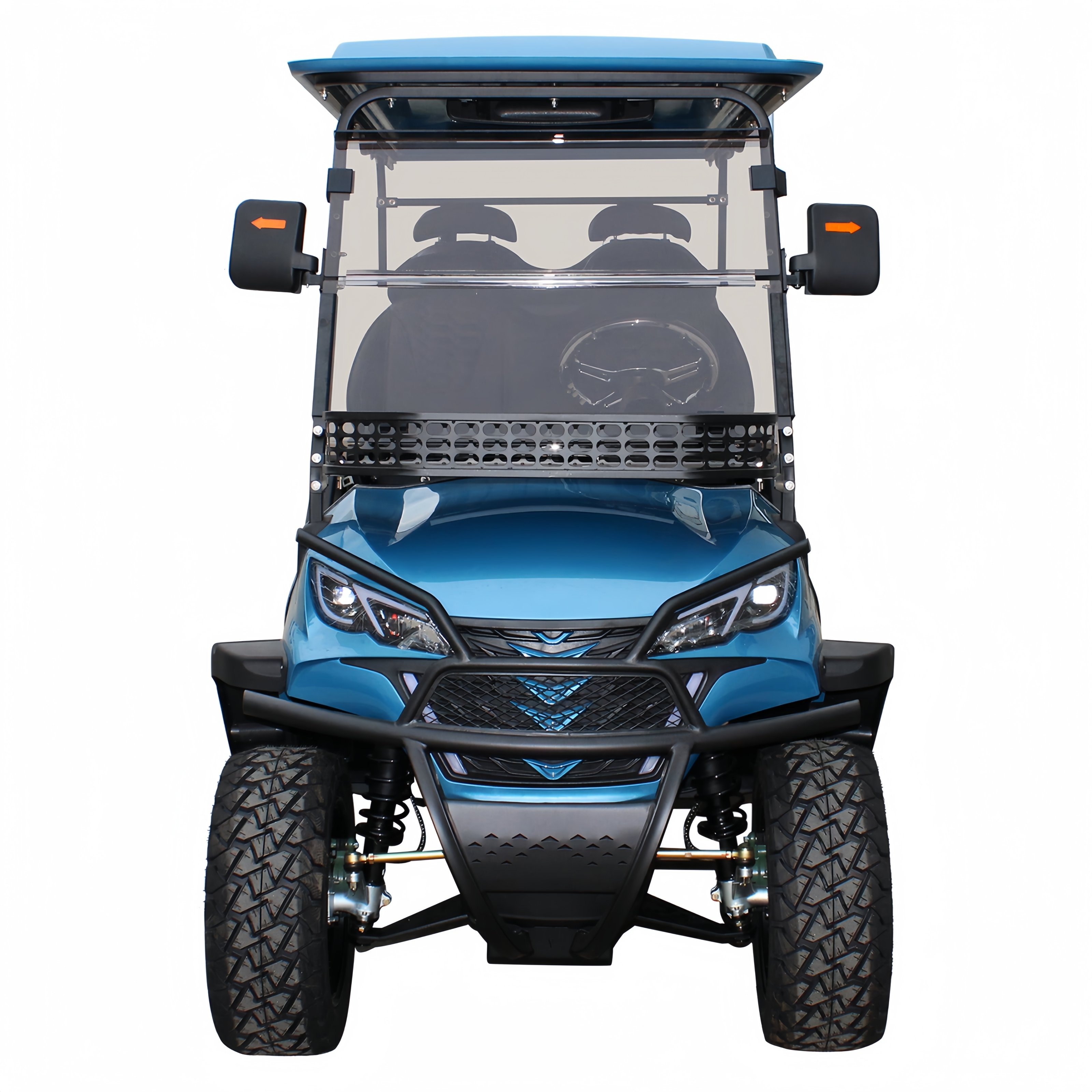Custom 4-Wheel Drive Electric Golf Cart 2+2 Seater Utility Vehicle 48V Battery Manufactured in China