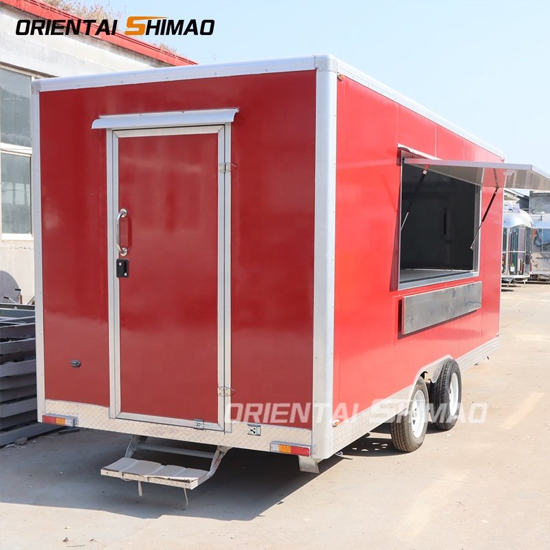 Low Floor Food Truck Vending Food Truck Box Food Stall for Sale