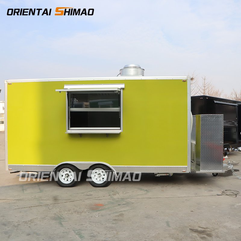 Low Floor Food Truck Vending Food Truck Box Food Stall for Sale
