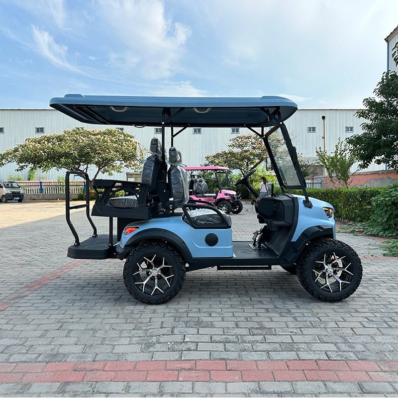 Brand New Design Factory 2+2 Seat Sightseeing Bus Club Cart Electric Golf Buggy Hunting Car with CE DOT