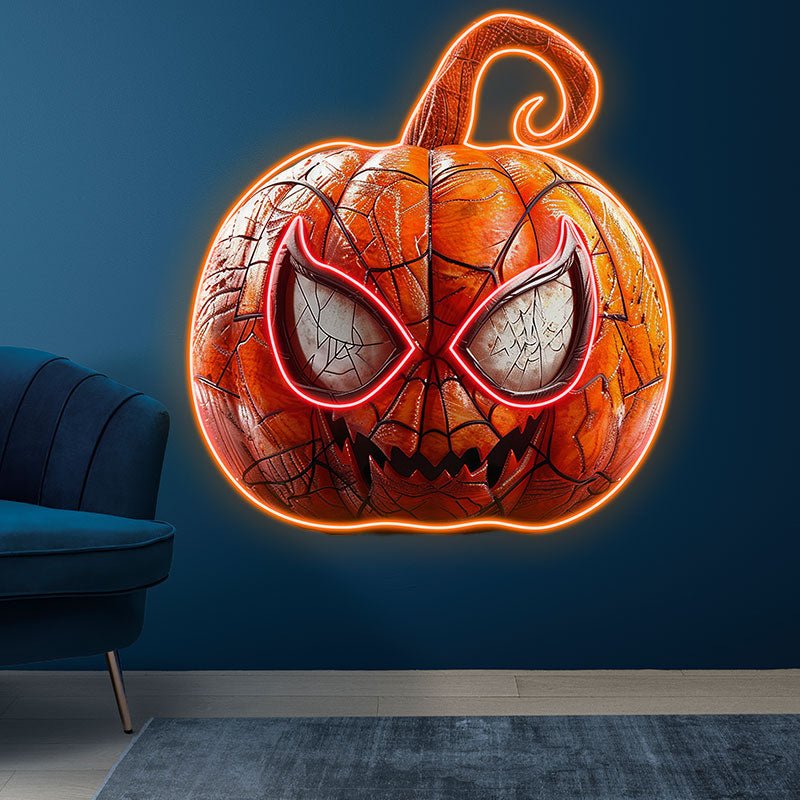 Creative Halloween Home Lighting Big Eyes Grinning LED Decoration Spider-Man Ripple Pumpkin Light