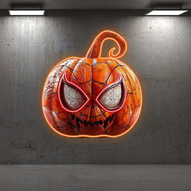 Creative Halloween Home Lighting Big Eyes Grinning LED Decoration Spider-Man Ripple Pumpkin Light