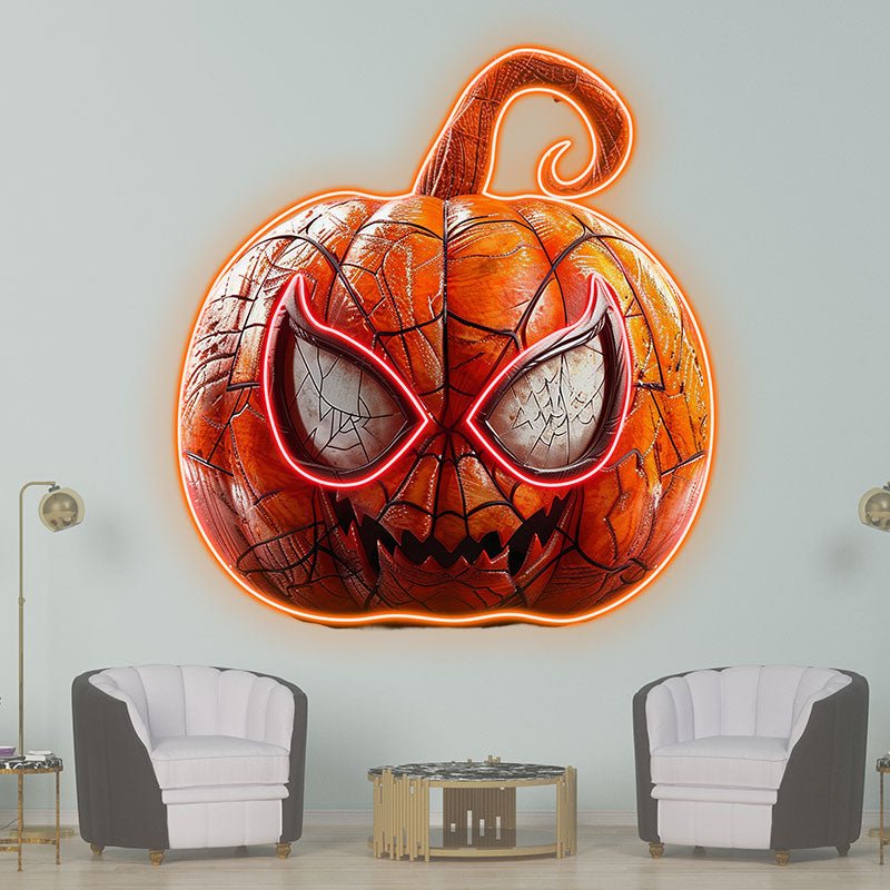 Creative Halloween Home Lighting Big Eyes Grinning LED Decoration Spider-Man Ripple Pumpkin Light