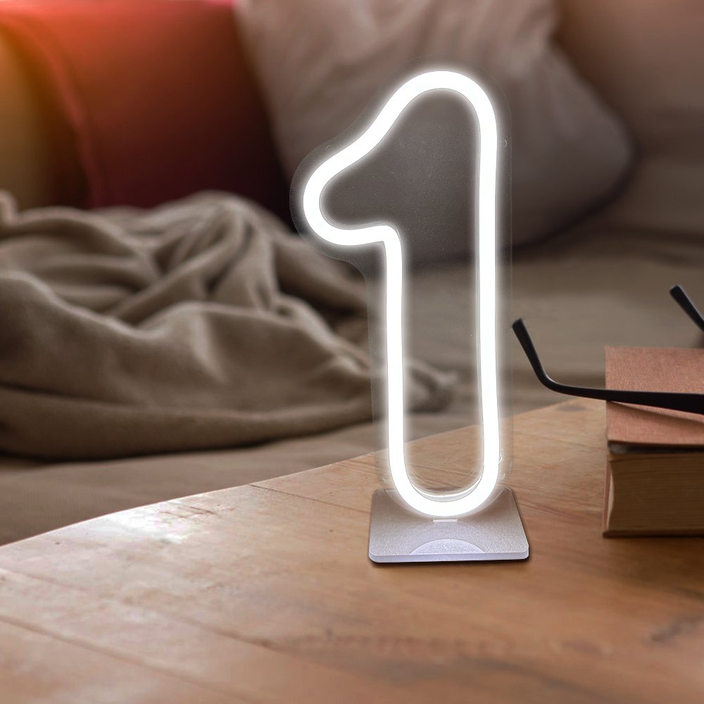 Wholesale Customised Number Neon Sign Acrylic Sign Led Marquee Letters for Wedding Birthday Party Neon Lights
