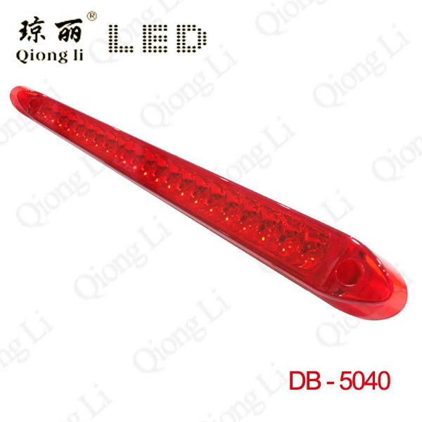 24V 44cm Red Amber White 23 Leds LED Strip Bar Lights Truck Light bar Trailer SUV Lorry Bus Light Led Lightbar Stop Tail Lamp