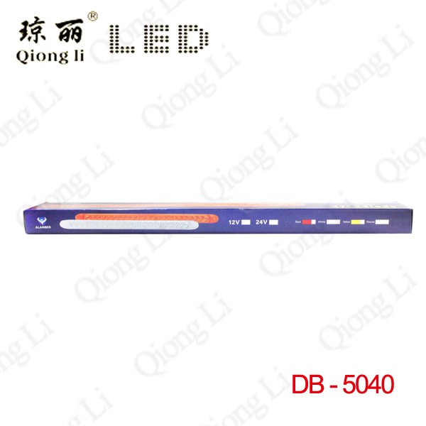 24V 44cm Red Amber White 23 Leds LED Strip Bar Lights Truck Light bar Trailer SUV Lorry Bus Light Led Lightbar Stop Tail Lamp