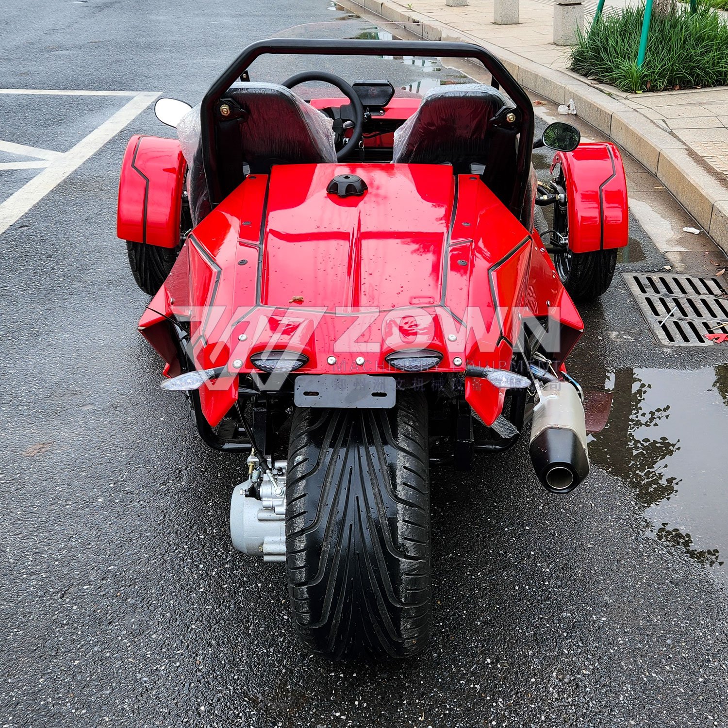 10KW Lithium Battery High Speed ZTR 2 Seaters Electric Car Three Wheels Drive Motorcycle