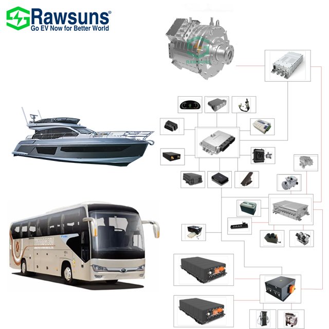 Ev Motor 160kw 3500rpm Electric Boat Outboard Engine Ev Conversion Kit Electric Car Motor for Bus Truck Boat