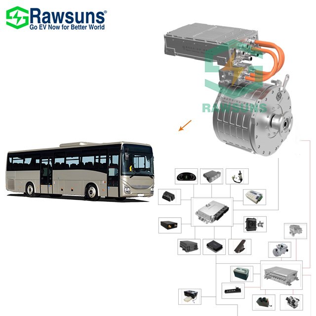 Ev Motor 160kw 3500rpm Electric Boat Outboard Engine Ev Conversion Kit Electric Car Motor for Bus Truck Boat