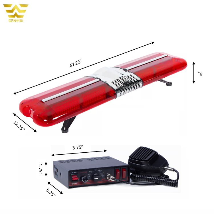 Manufacturer Wholesale 120 Watts LED High Power Red Ambulance Emergency Flashing Warning Strobe Lights