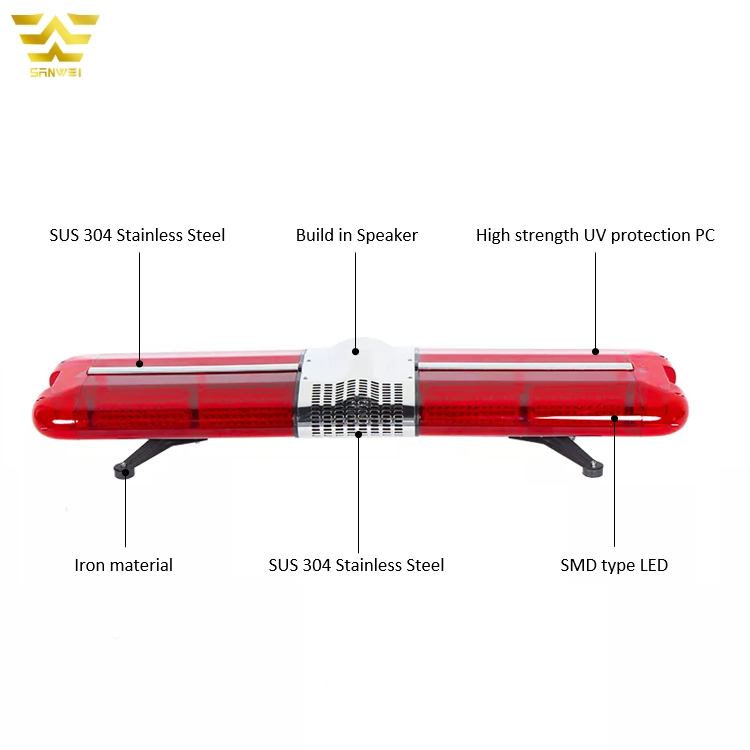 Manufacturer Wholesale 120 Watts LED High Power Red Ambulance Emergency Flashing Warning Strobe Lights