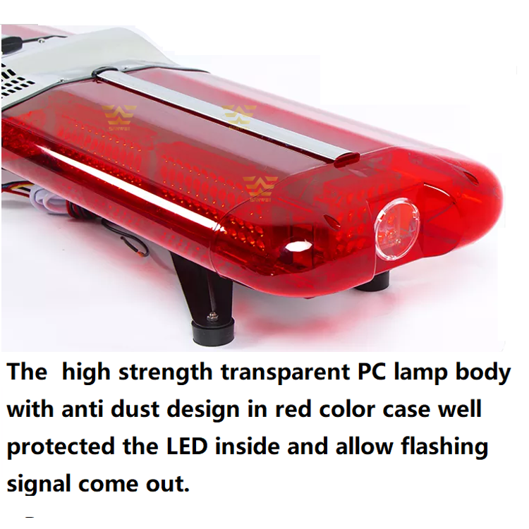 Manufacturer Wholesale 120 Watts LED High Power Red Ambulance Emergency Flashing Warning Strobe Lights