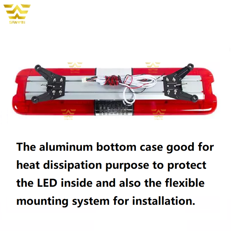 Manufacturer Wholesale 120 Watts LED High Power Red Ambulance Emergency Flashing Warning Strobe Lights