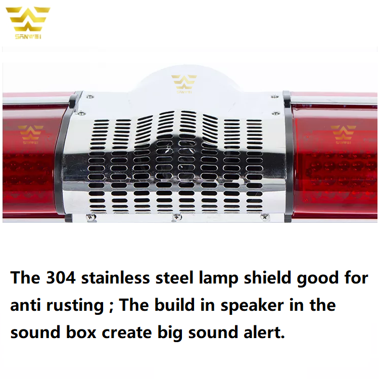 Manufacturer Wholesale 120 Watts LED High Power Red Ambulance Emergency Flashing Warning Strobe Lights
