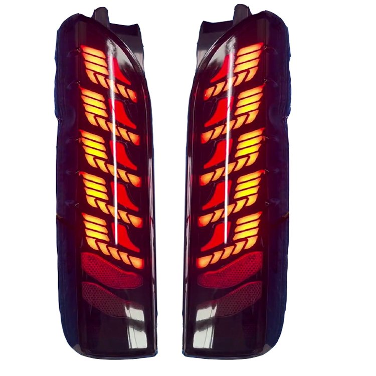 Car Accessories DragonScale Led Tail Light for Hiace KDH200 Mini Bus 2005-2018 New LED Tail Lamp