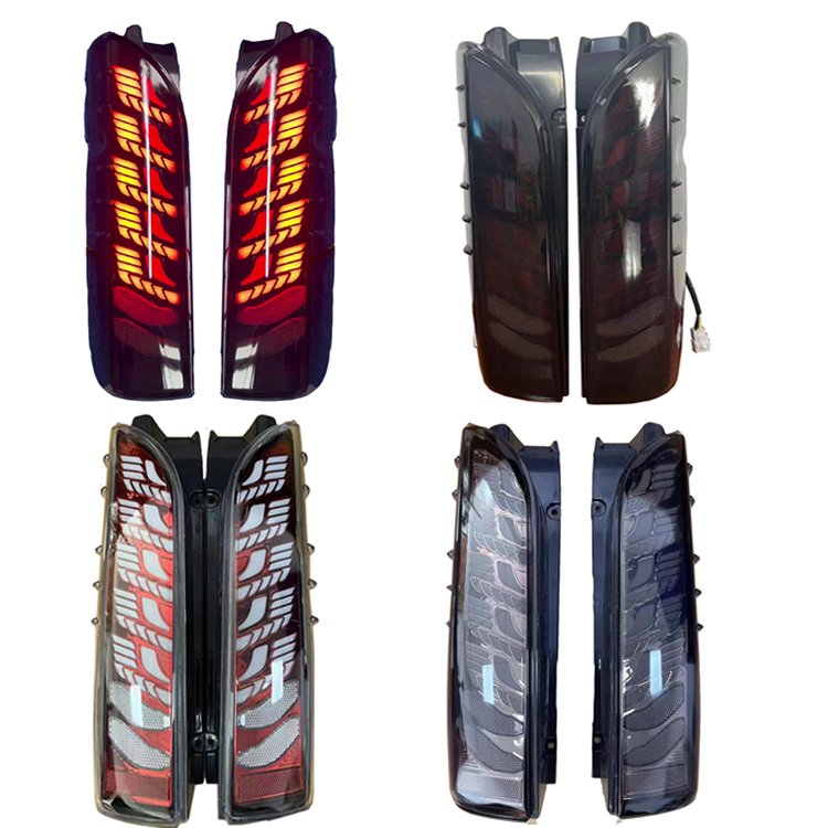 Car Accessories DragonScale Led Tail Light for Hiace KDH200 Mini Bus 2005-2018 New LED Tail Lamp