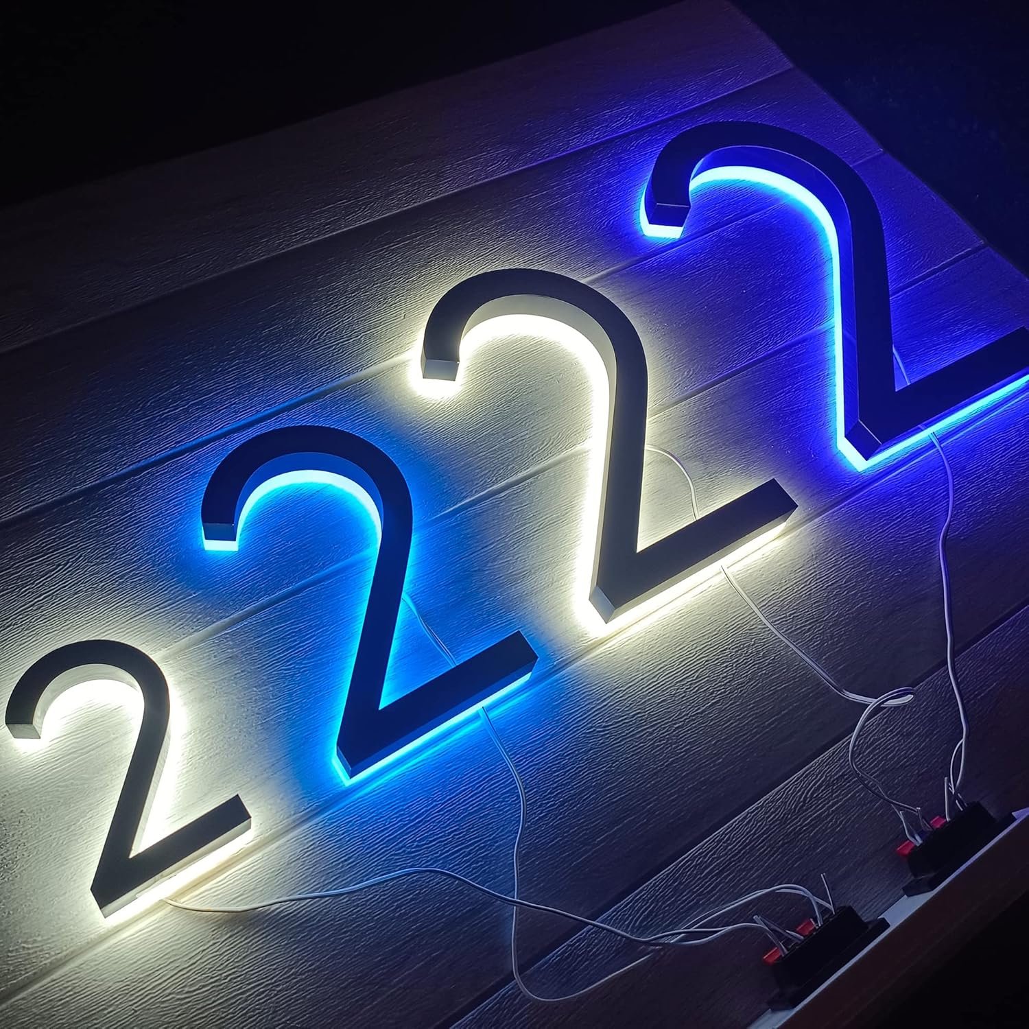 High Quality Commercial Business Reception Led Signs 3d Signage Backlit Colorful Customizable Store Front Sign Metal Logo