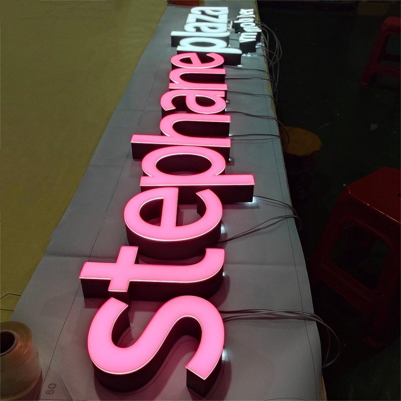 Led Sign Outdoor Advertising Store Front Shop Brand Restaurant Office Frontlit Indoor Letter Sign 3d Illuminated Logo Signage