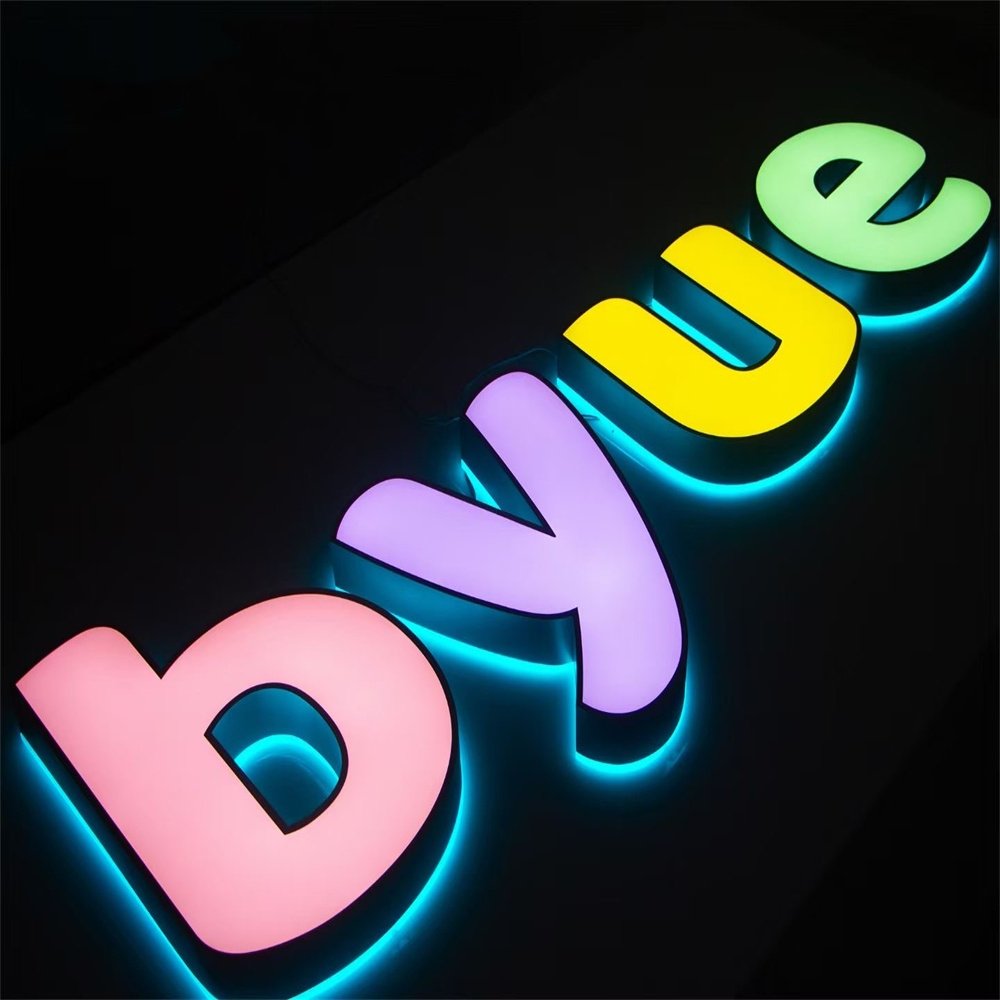 Led Sign Outdoor Advertising Store Front Shop Brand Restaurant Office Frontlit Indoor Letter Sign 3d Illuminated Logo Signage