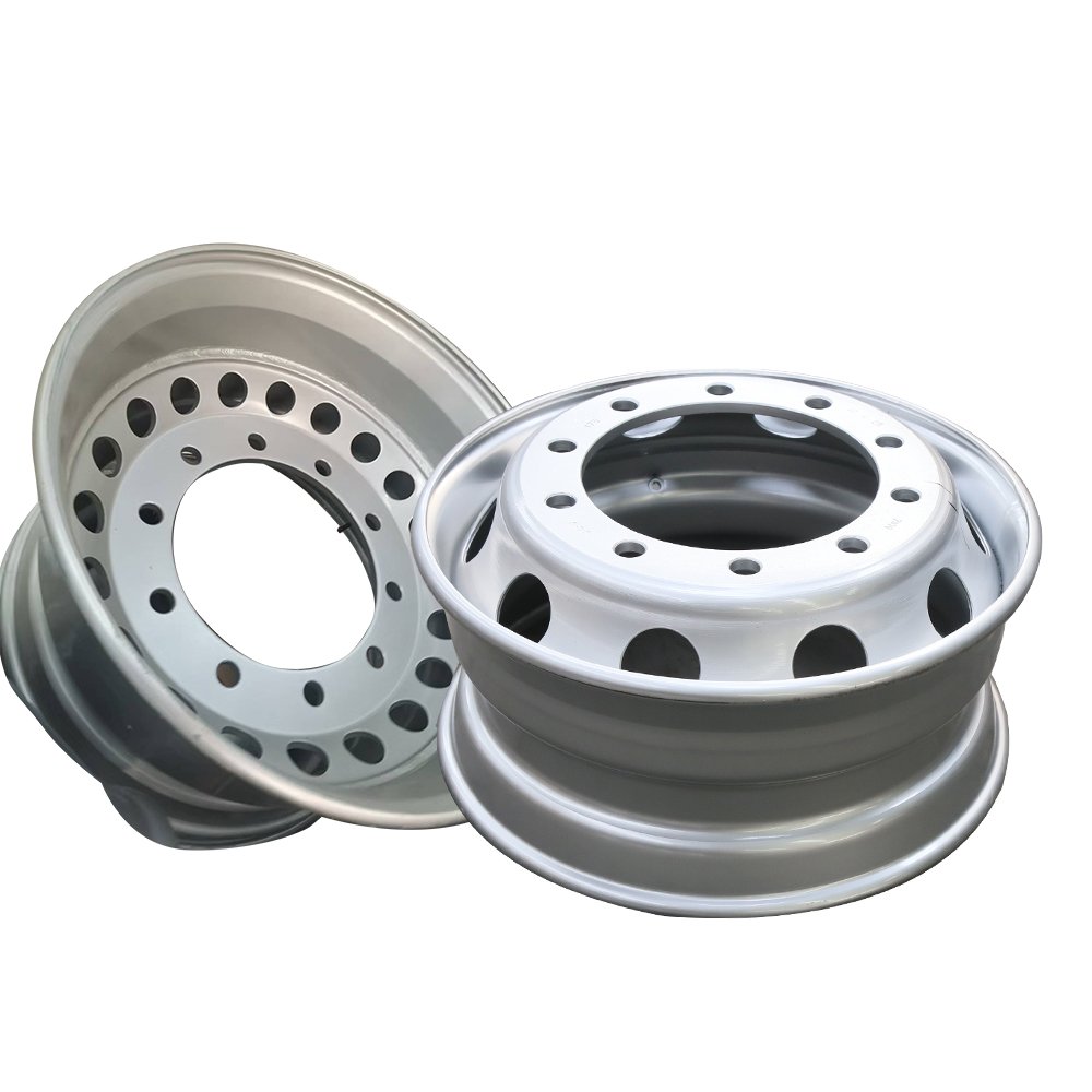 Heavy Duty Accept Color and Size Customization 22.5x11.75 Silver Durable Truck and Bus Steel Wheel Rims