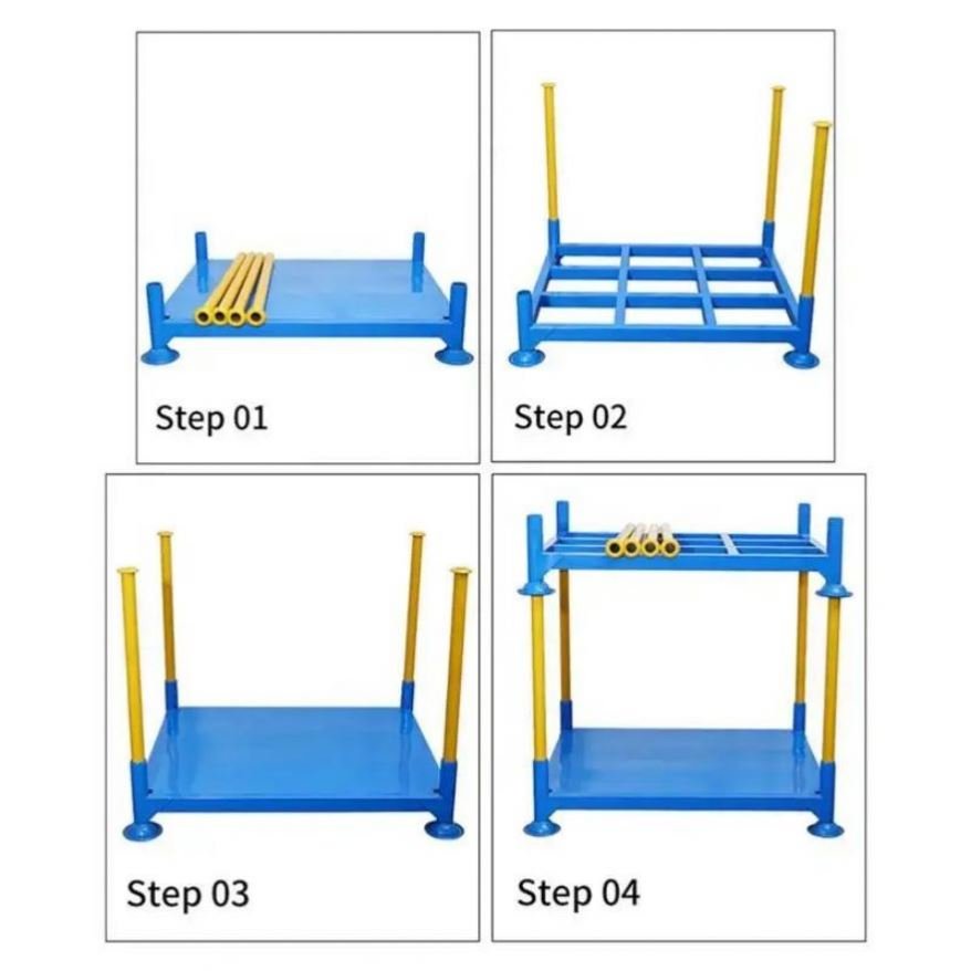 Warehouse Factory Heavy Duty Adjustable Metal Demountable Pallet Storage Stacking Racks