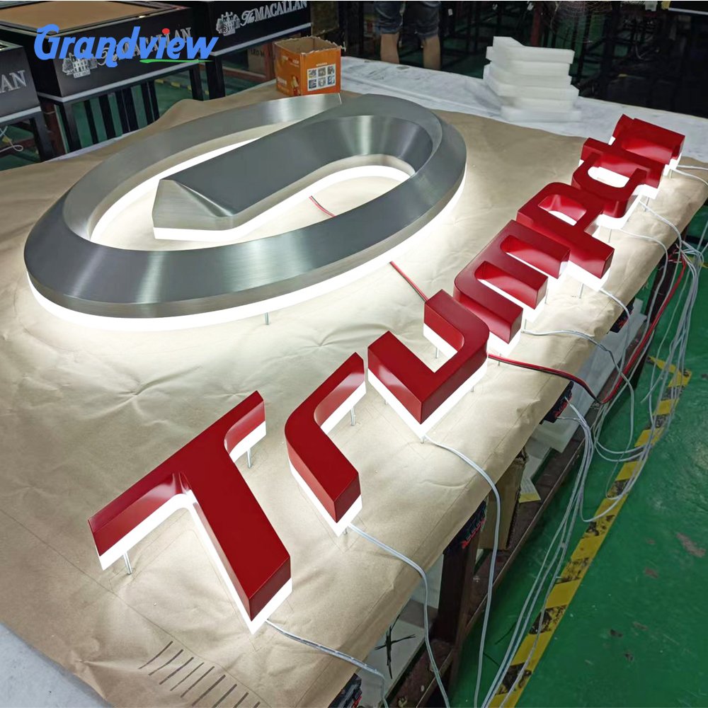 Customized Led Channel Letters Outdoor Store Signage 3D Acrylic Logo Sign