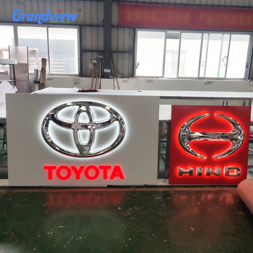 Customized Led Channel Letters Outdoor Store Signage 3D Acrylic Logo Sign