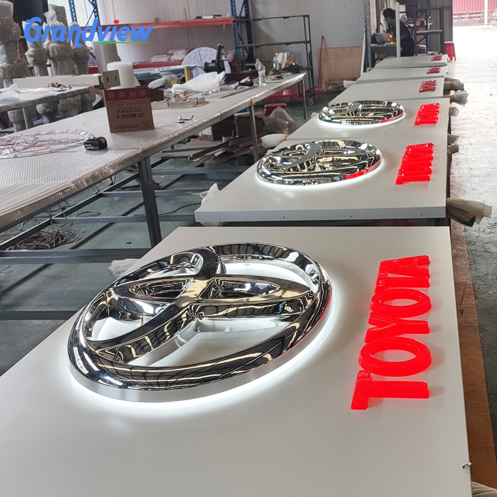 Customized Led Channel Letters Outdoor Store Signage 3D Acrylic Logo Sign