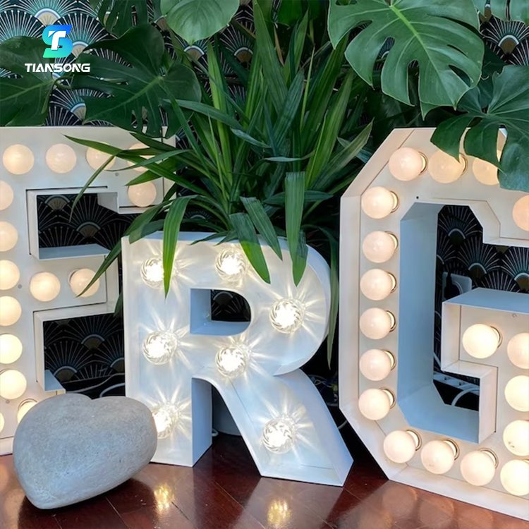 Manufacturer Illuminated Giant Large Numbers Sign 2ft 4ft Lighted Channel Letter Led Marquee Sign for Event Business