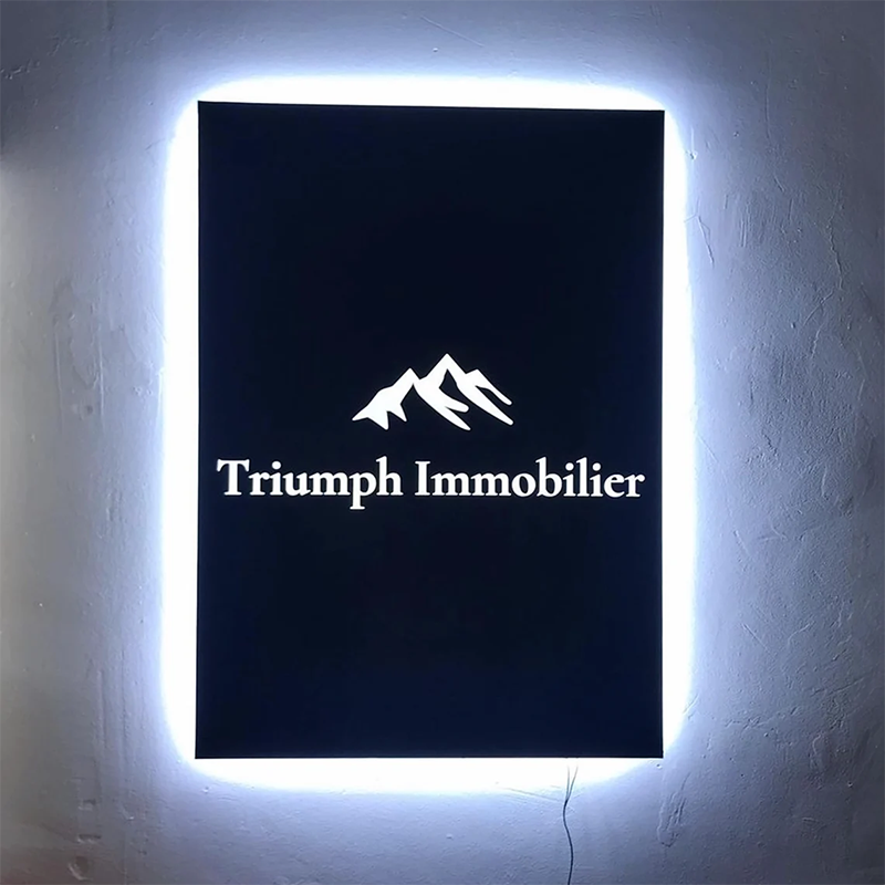 Custom Led Illuminated Logo Sign,Brushed Metal Logo,3D Design Personalized Signage ,Turn Your logo Into Sign Custom Office Sign