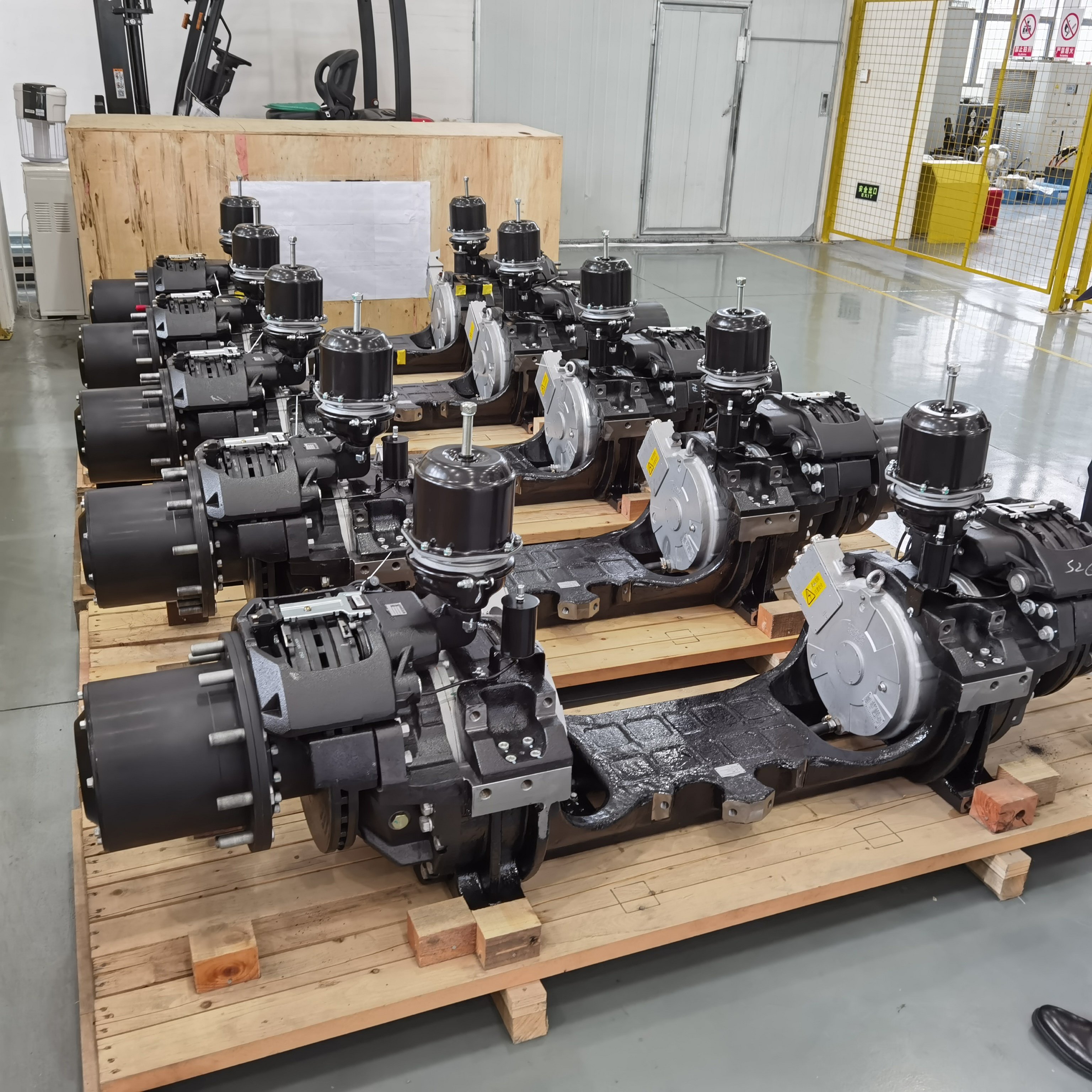 Brogen ODM Wheel Side E Axle 120kw Ev High Speed Powertrain Electric AC Motor for E-bus
