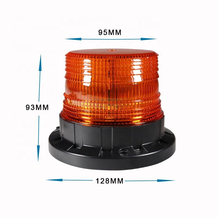 12V 85V Red Blue Amber Magnetic Strobe Beacon Light for Ambulance Construction Truck School Bus