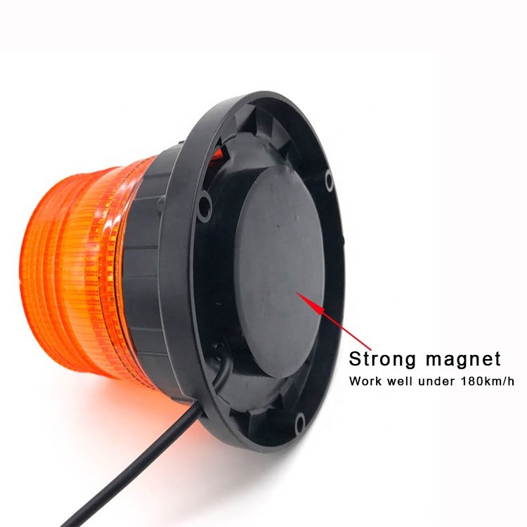 12V 85V Red Blue Amber Magnetic Strobe Beacon Light for Ambulance Construction Truck School Bus