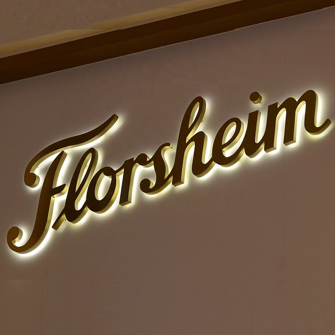 Custom Electronic Sign + Stainless Steela Backlight Led Letter Sign Light up Letters House Number Advertising Sign