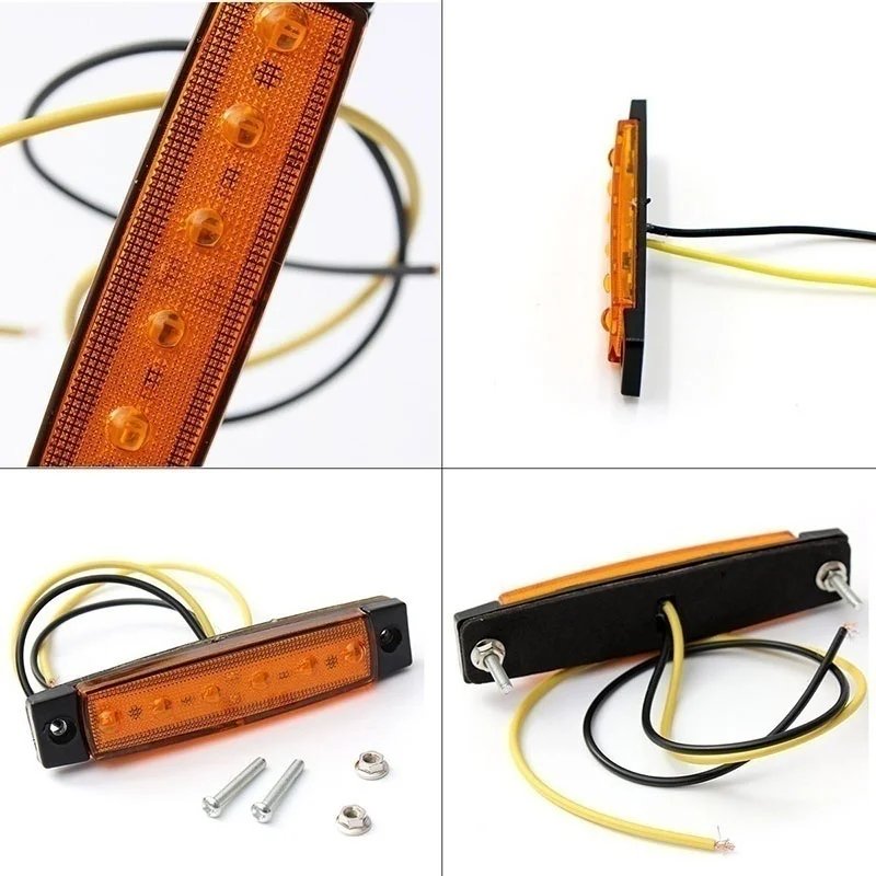 LED Car External Lights LED 12V/24V Auto Car Bus Truck Lorry Side Marker Indicator Light Low Trailer Rear Warning Lamp