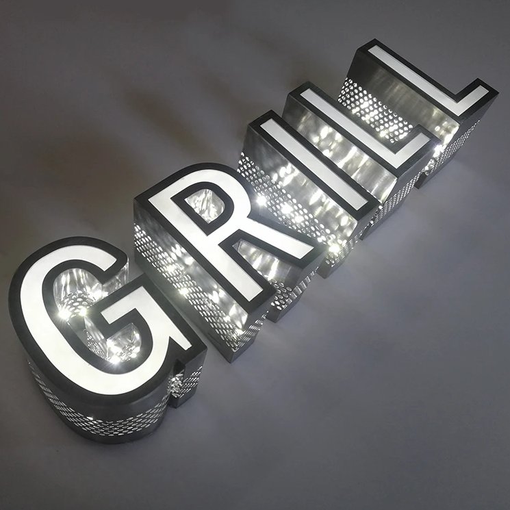 Custom Signboard Maker Outdoor Restaurant Hotel Business Shop 3d Led Storefront Grow Signboard Sign Board for Shop