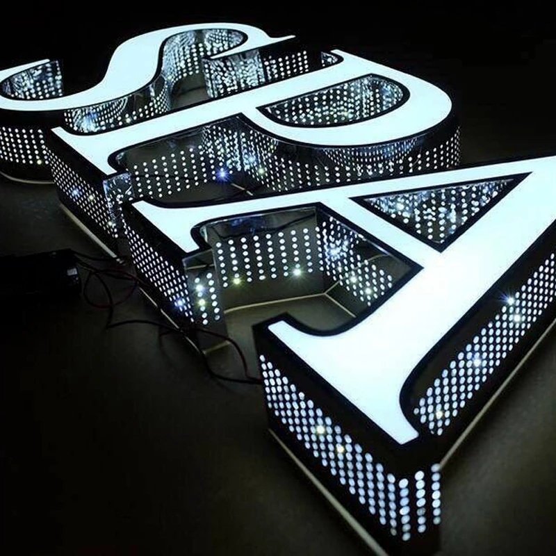 Custom Signboard Maker Outdoor Restaurant Hotel Business Shop 3d Led Storefront Grow Signboard Sign Board for Shop